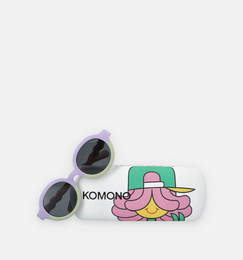 Komono Lele Candy Triplets Lunettes de soleil en Violet/Vert pour filles (371544)