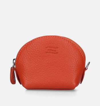 Crinkles Portemonnees Oranje/Bruin/Groen