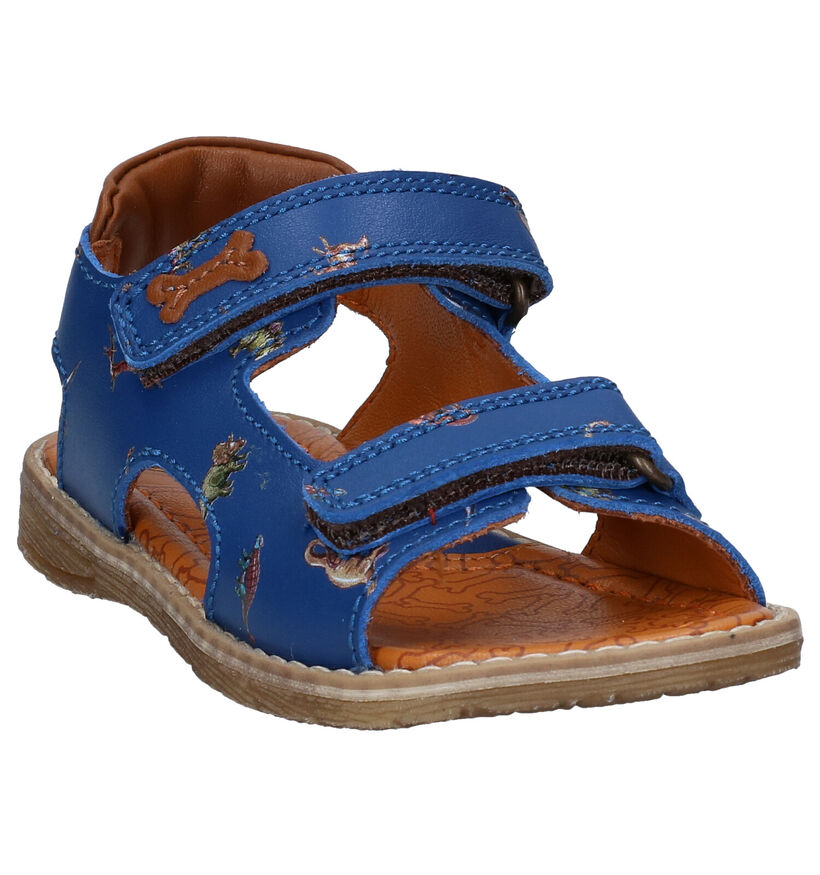 STONES and BONES Delo Sandales en Bleu en cuir (287902)