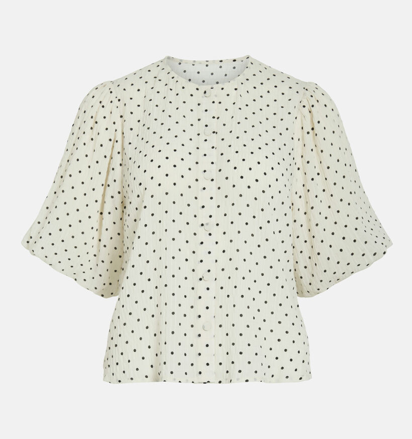 Vila Polkadot Blouse en Blanc/Noir pour femmes (374298)