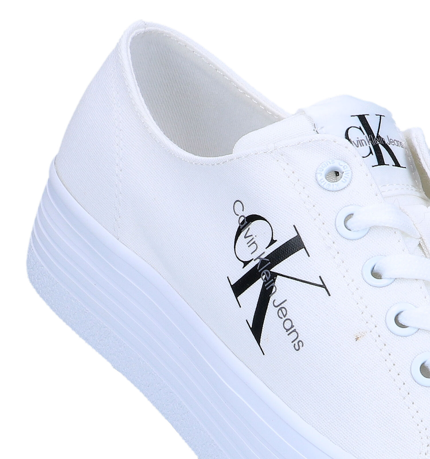 Calvin Klein Vulc Flatform Witte Sneakers Dames Sneakers Online op TORFS.BE