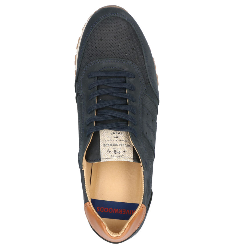 River Woods Buddy Blauwe Veterschoenen in nubuck (271148)