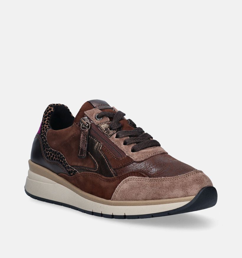 Gabor OptiFit Bruine Sneakers voor dames (344774) - geschikt voor steunzolen