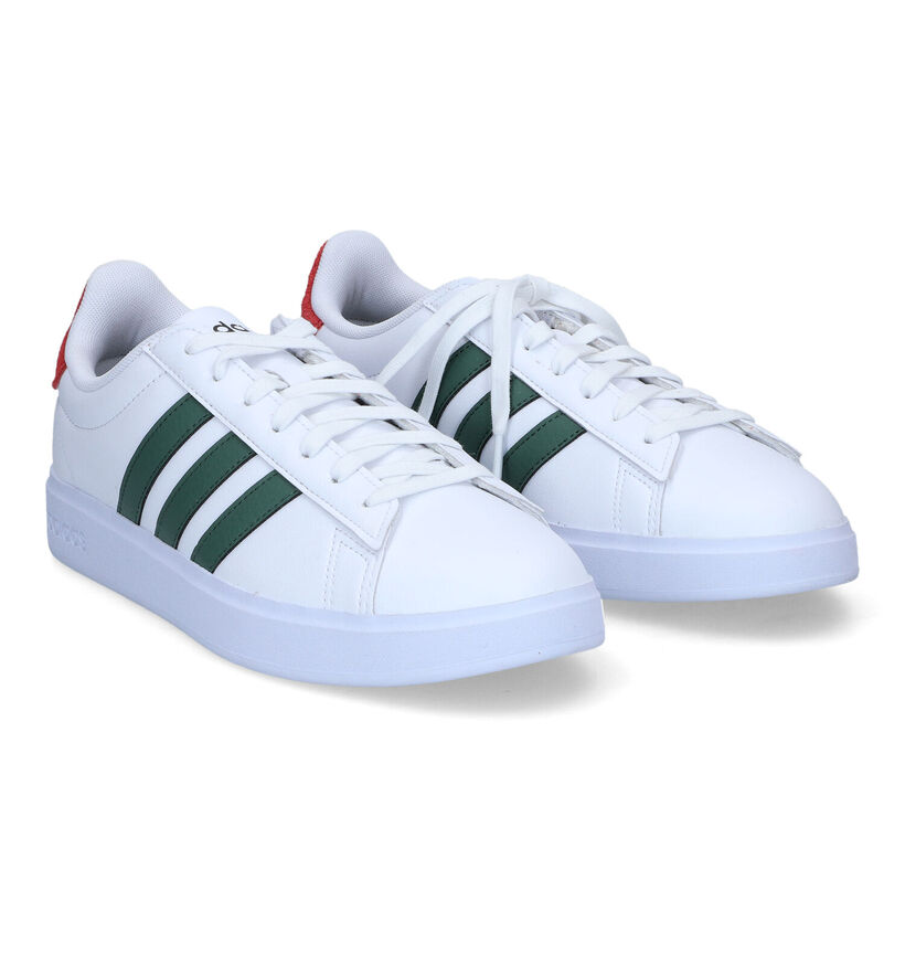 adidas Grand Court 2.0 Witte Sneakers voor jongens, heren (350086) - geschikt voor steunzolen