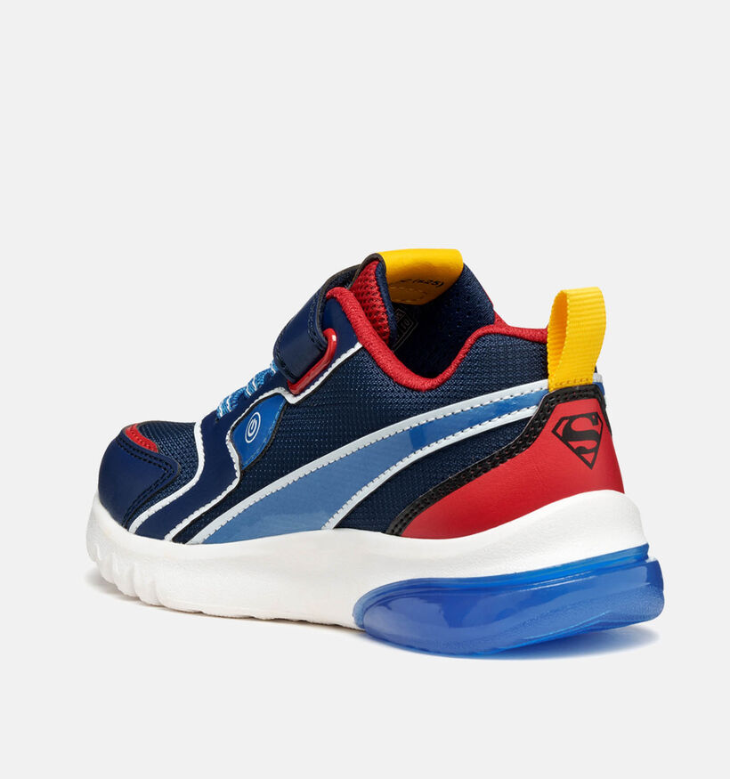 Geox Ciberdron Superman Sneakers Blauw voor jongens (361939) - geschikt voor steunzolen