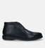 Geox Brayden Zwarte Hoge Geklede Veterschoenen in leer (329813)