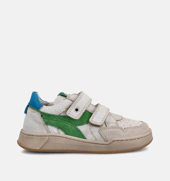 STONES and BONES Sneakers Wit/Blauw/Groen