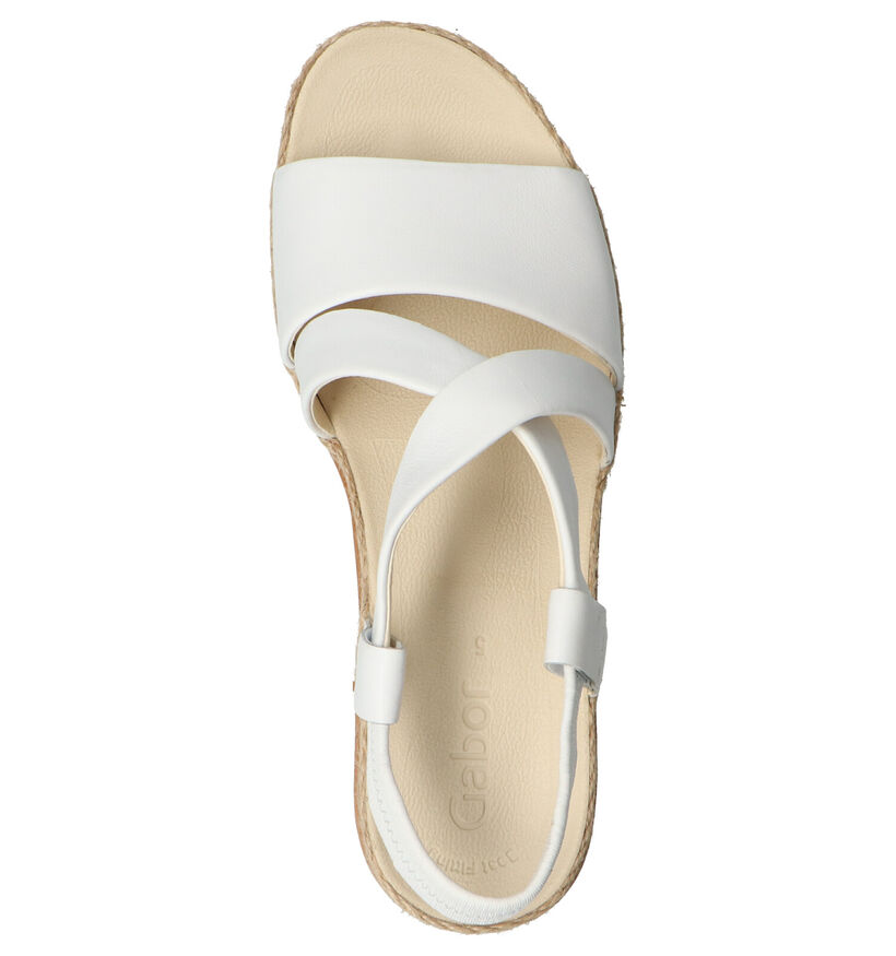 Gabor Best Fitting Witte Sandalen in leer (271627)