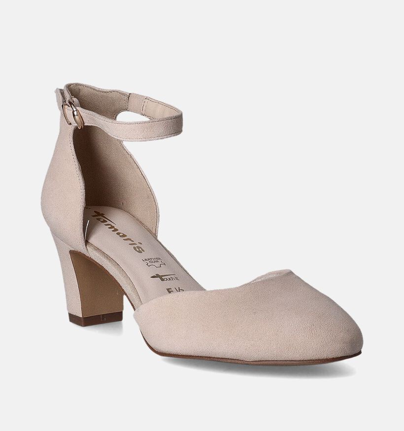 Tamaris Escarpins avec sangle en Beige pour femmes (351512)