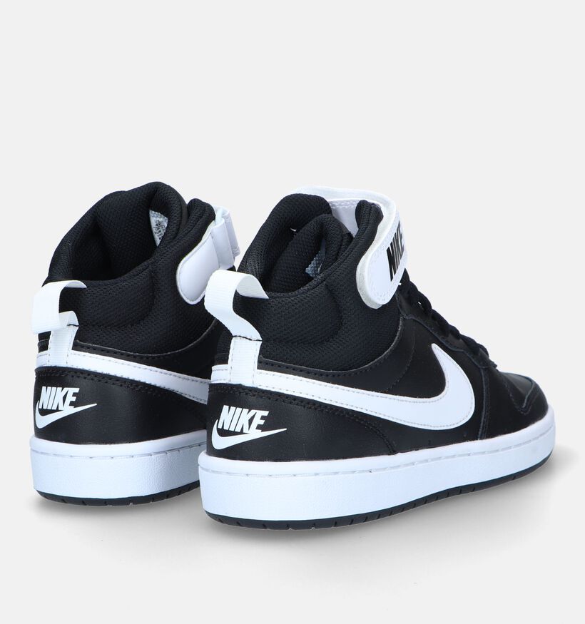 Nike Court Borough Baskets en Noir pour filles, garçons (328095)