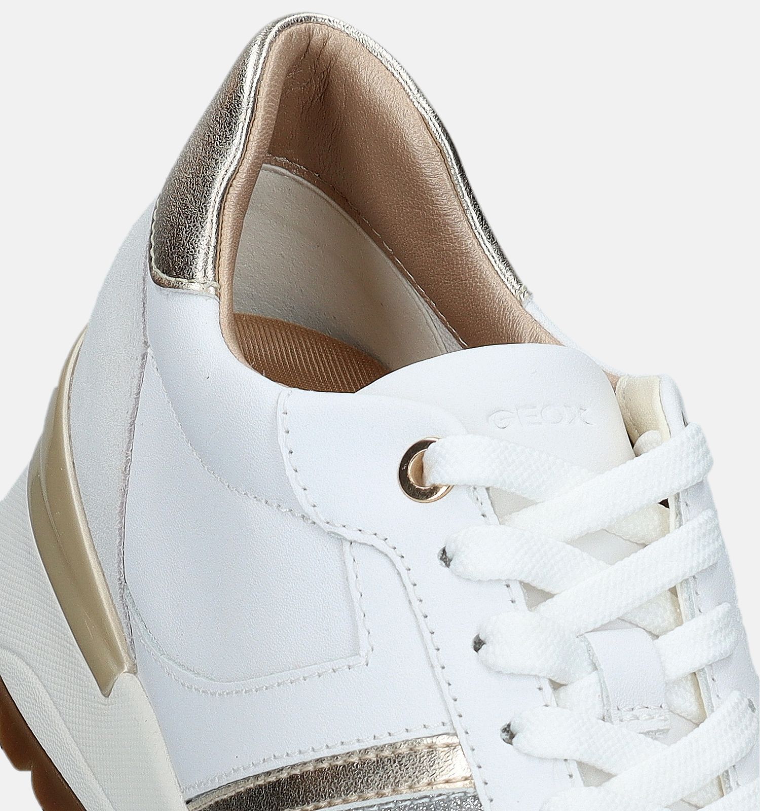 Geox Desya Witte Sneakers Dames Sneakers Online op TORFS.BE
