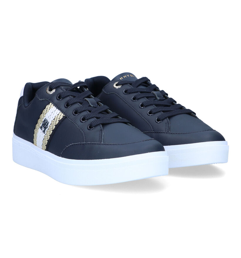 Tommy Hilfiger Court Baskets en Blanc pour femmes (336410) - pour semelles orthopédiques