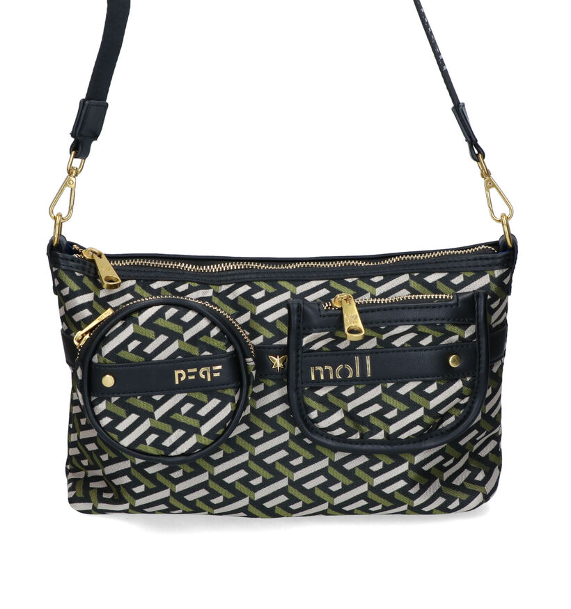 Pepe Moll Jacquard Zwarte Crossbody Tas voor dames (316902)