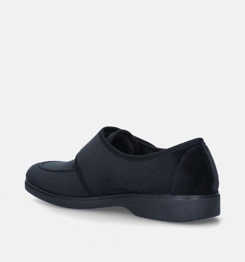 Torfs Home Pantoufles fermées en Noir pour hommes (349141)