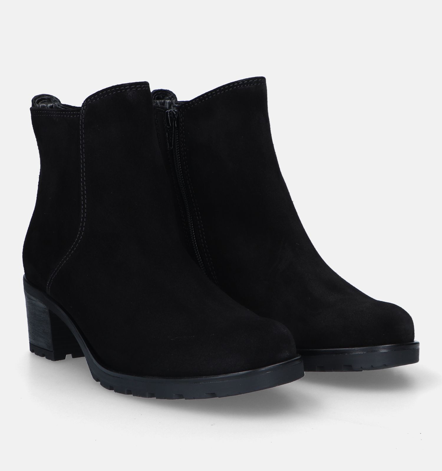 Bottines sale daim noires