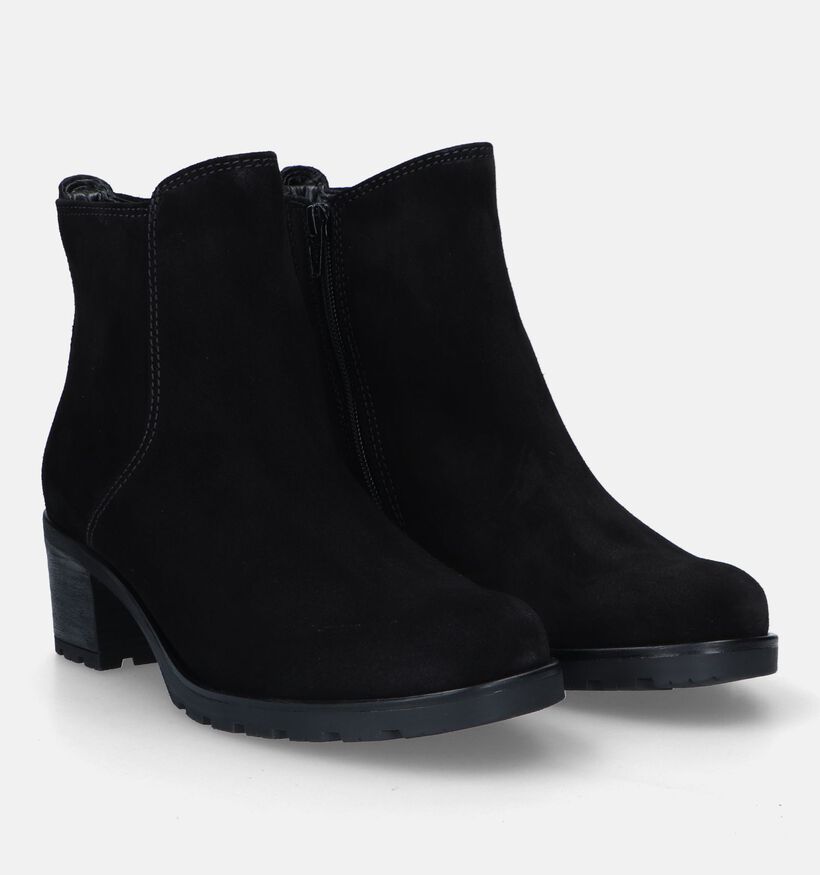 Gabor Bottines en daim en Noir pour femmes (328205)