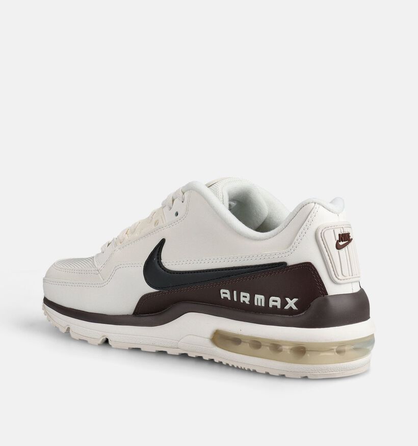 Nike Air Max LTD 3 Baskets basses en Blanc/Brun pour hommes (372918) - pour semelles orthop&eacute;diques