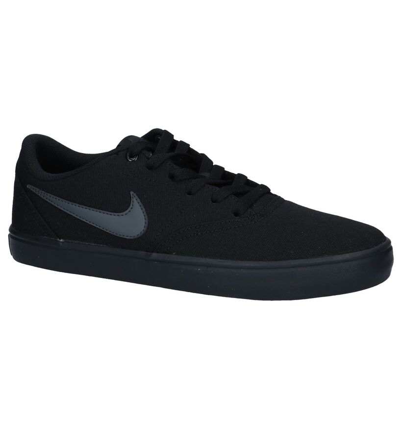 Zwarte Skateschoenen Nike SB Check Solar in stof (250322)