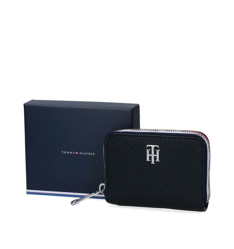 Tommy Hilfiger Porte-monnaies zippé en Noir en simili cuir (311114)