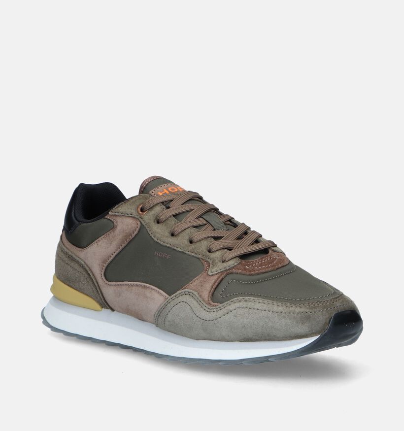 HOFF City Marseille Kaki Veterschoenen voor heren (343717) - geschikt voor steunzolen