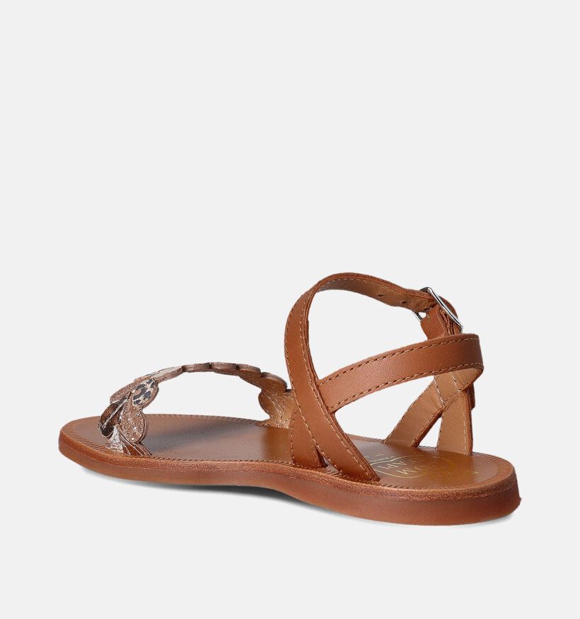 Pom d'Api Plagette Ferns Cognac Sandalen voor meisjes (354606)