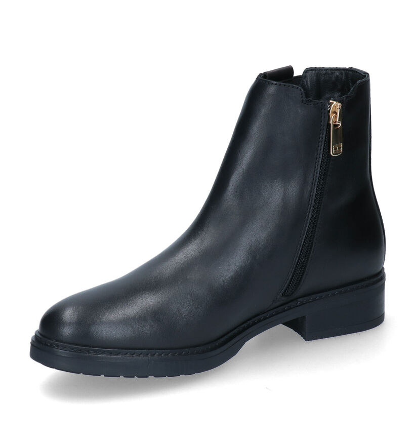 Tommy Hilfiger Hardware Bottillons en Noir en cuir (295221)