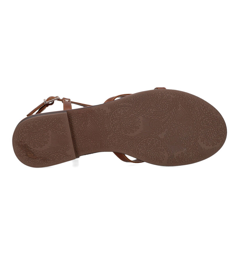 Esprit Cognac Platte sandalen voor dames (334101)