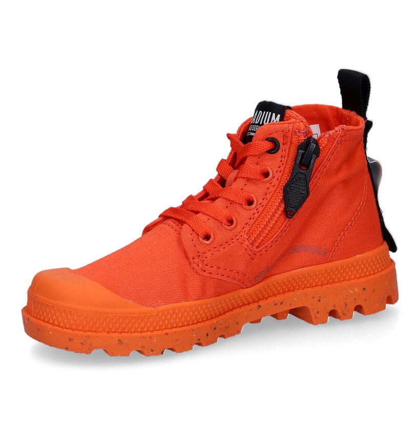 Palladium Pampa Organic K Witte Hoge Sneakers in stof (302714)