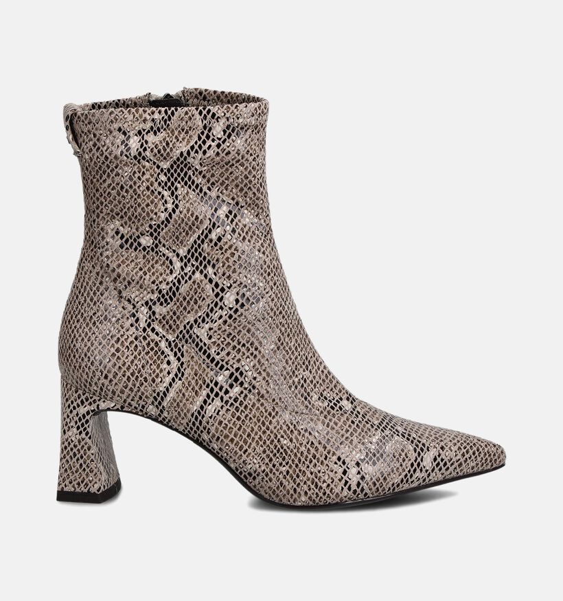 Tamaris Snake Bruine Enkellaarzen Slangenprint voor dames (360653)