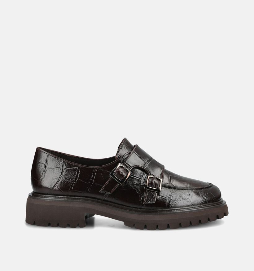 Paul Green Donkerbruine Loafers voor dames (379780)