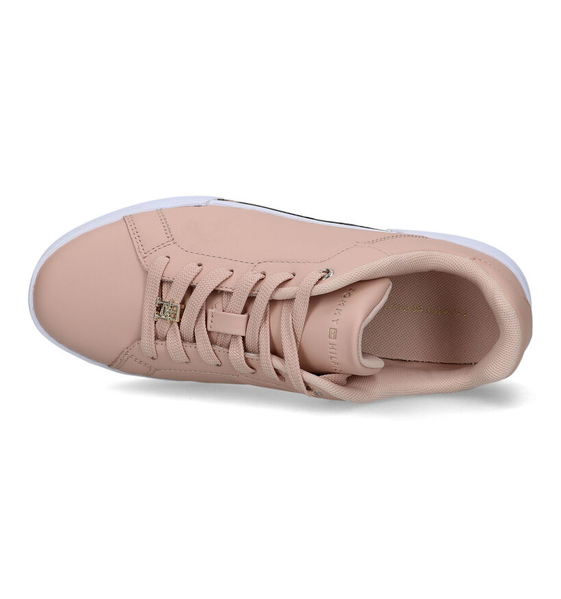 Tommy Hilfiger Court Baskets en Rose pour femmes (320996) - pour semelles orthopédiques