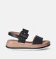 Gabor Zwarte Sandalen met sleehak voor dames (355002)