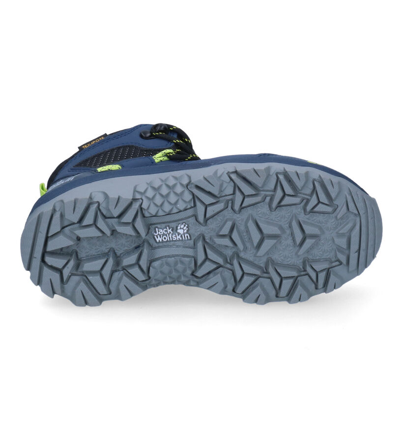 Jack Wolfskin Vojo Texapore Chaussures de marche en Bleu pour garçons (307741) - pour semelles orthopédiques