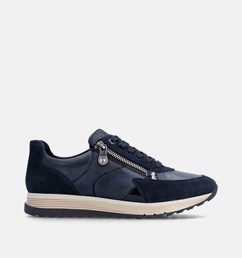 Rieker Low Sneakers Bruin/Beige/Blauw