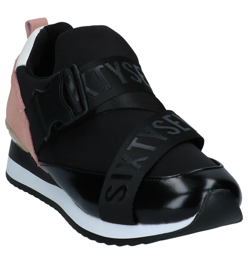 Witte Slip-on Sneakers Sixtyseven in stof (248678)