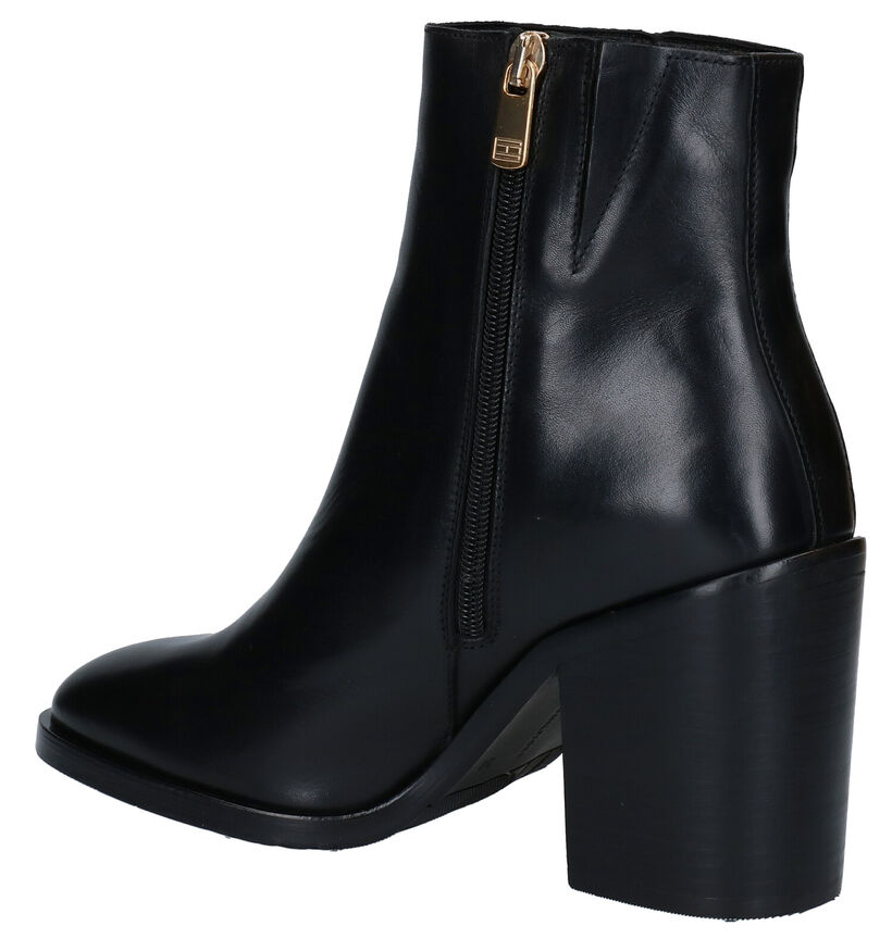 Tommy Hilfiger Bottillons en Noir en cuir (280003)