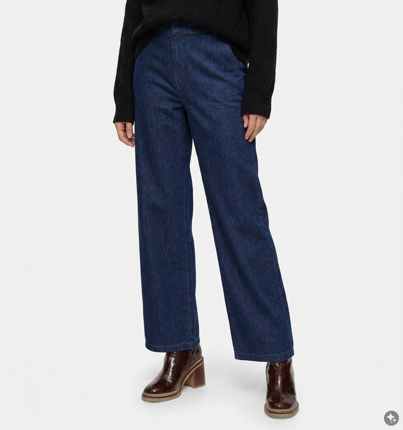 Fransa Holli Straight Leg Jeans en Bleu pour femmes (377898)