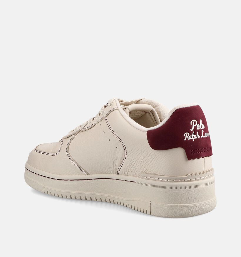 Polo Ralph Lauren Masters Beige/Bordeaux Sneakers voor heren (377254) - geschikt voor steunzolen