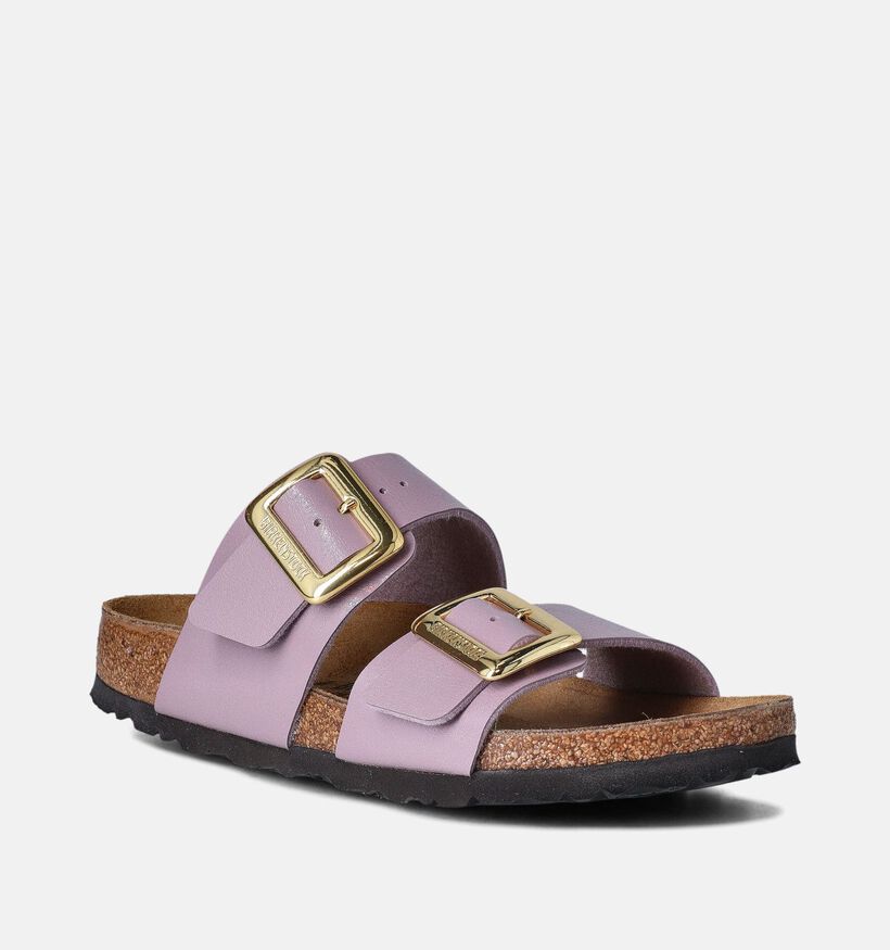 Birkenstock Sydney Cushion Buckle Paarse Slippers voor dames (357604)