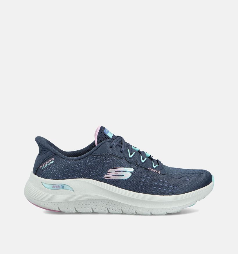 Skechers Arch Fit Slip-ins Donkerblauwe Sneakers voor dames (359721) - geschikt voor steunzolen