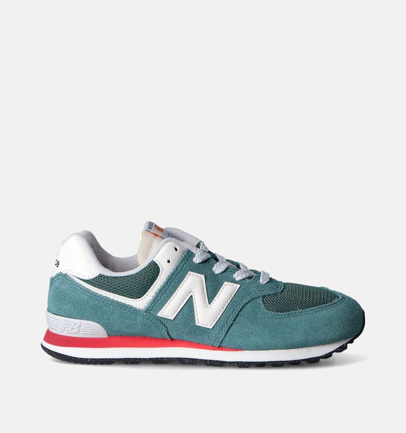 New Balance GC 574 Baskets en Vert pour garçons, filles (350574)