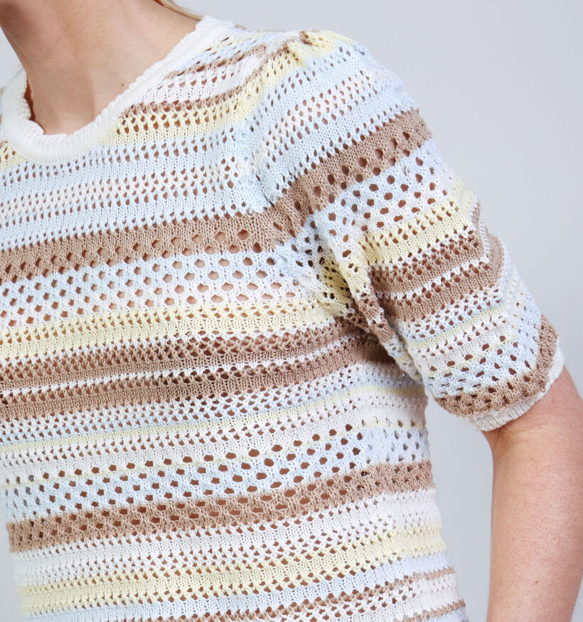 Vila Mina Lichtgele Pull met Korte Mouwen voor dames (374834)