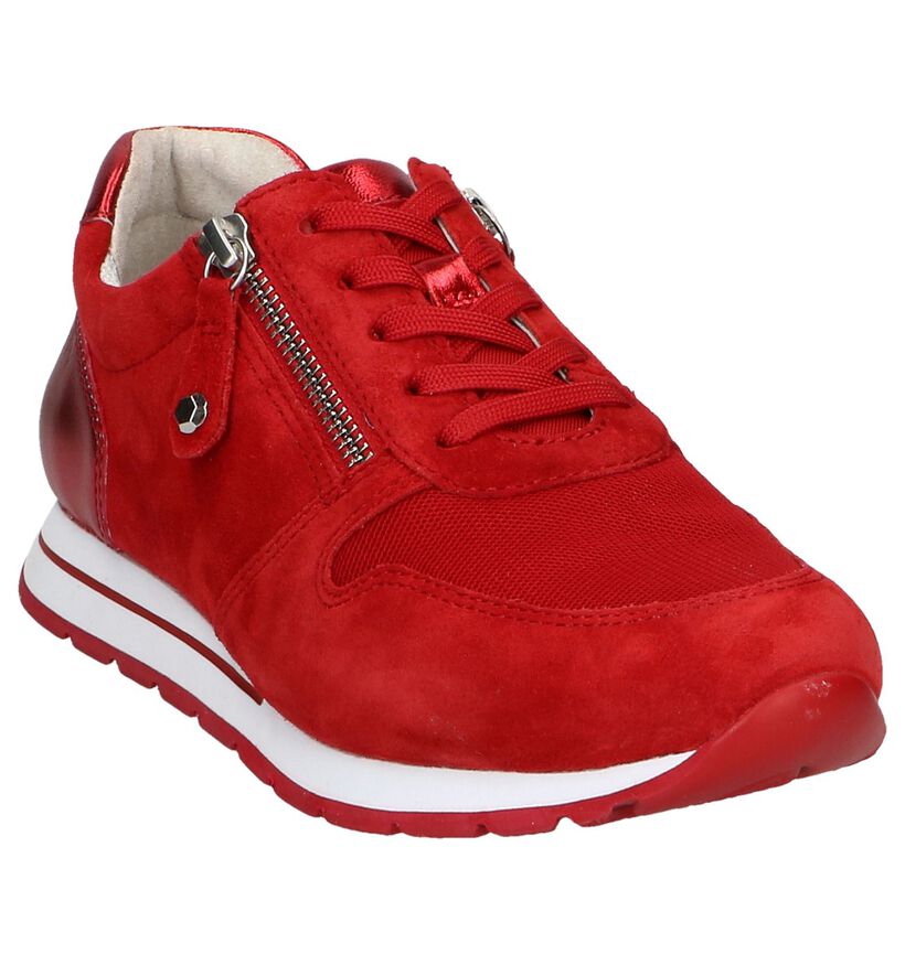 Rode Sneakers Gabor OptiFit in nubuck (245400)