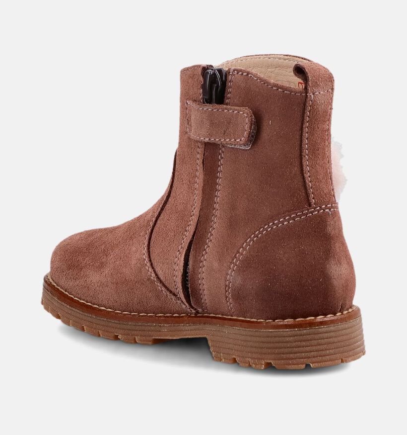 Beberlis Bottes hautes en Taupe pour filles (380659)
