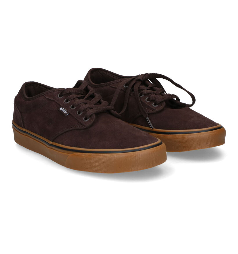 Vans Atwood Baskets de skate en Vert khaki pour hommes (337018)