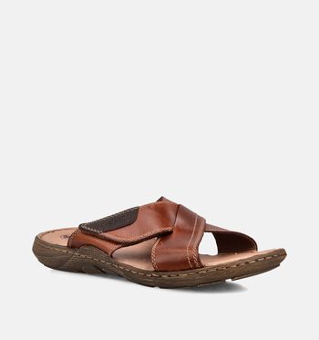 Rieker Nu-pieds Cognac/Bleu