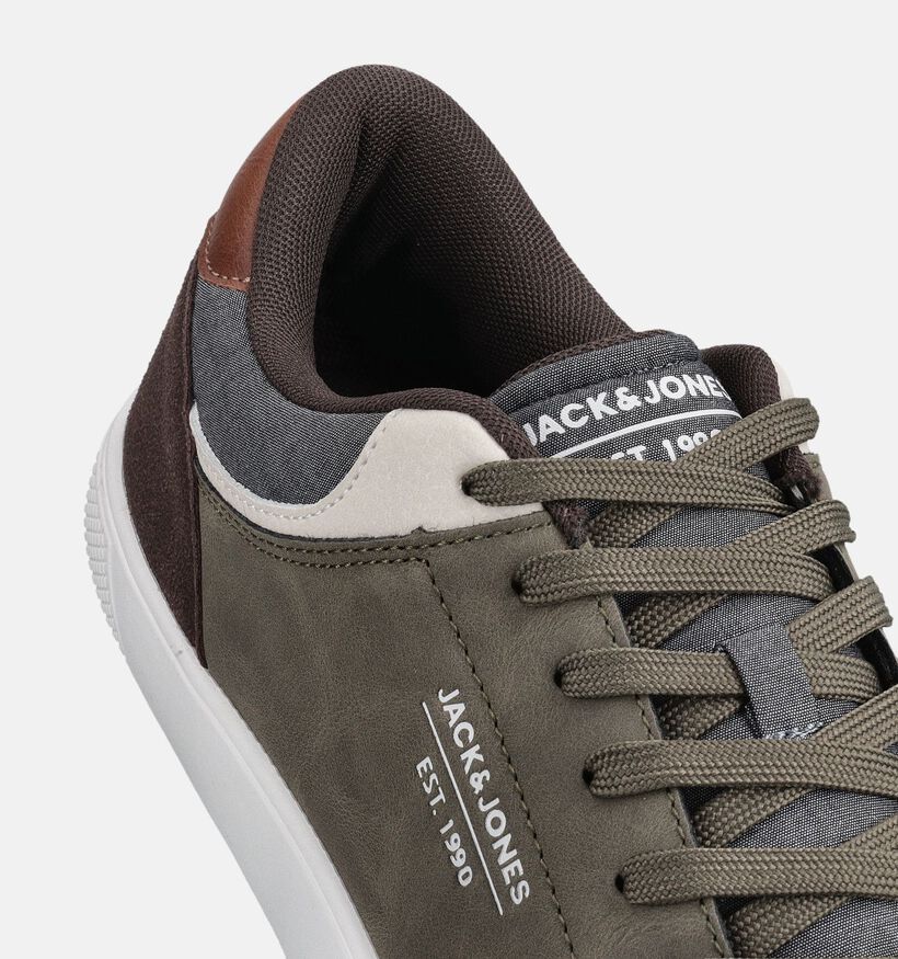 Jack & Jones Jordan Chaussures &agrave; lacets en Vert kaki pour hommes (369673) - pour semelles orthop&eacute;diques