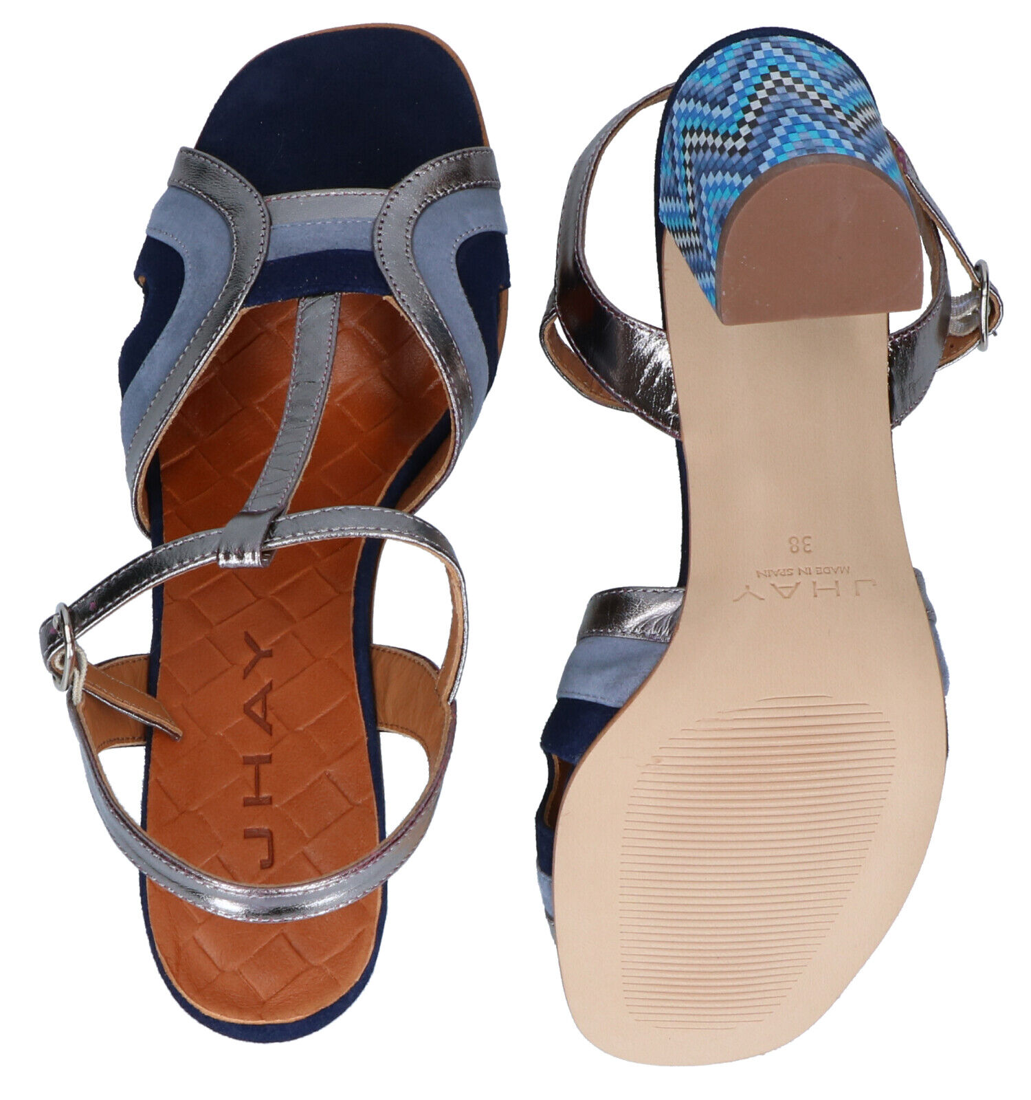 JHay Blauwe Sandalen Dames Sandalen Online op TORFS.BE