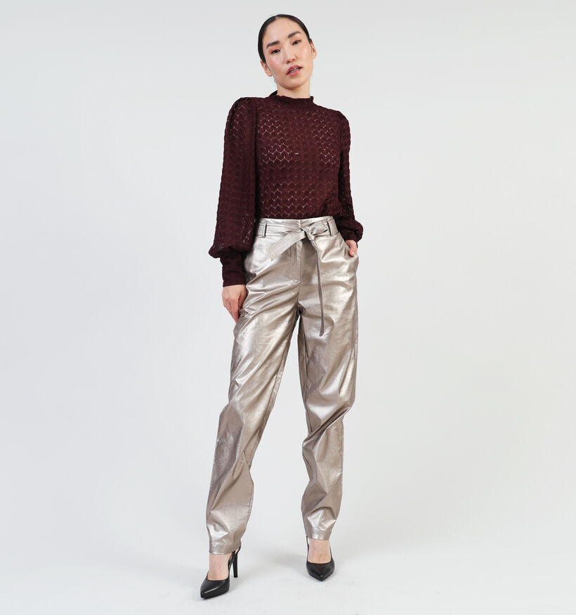 Expresso Gouden Leren broek voor dames (351068)
