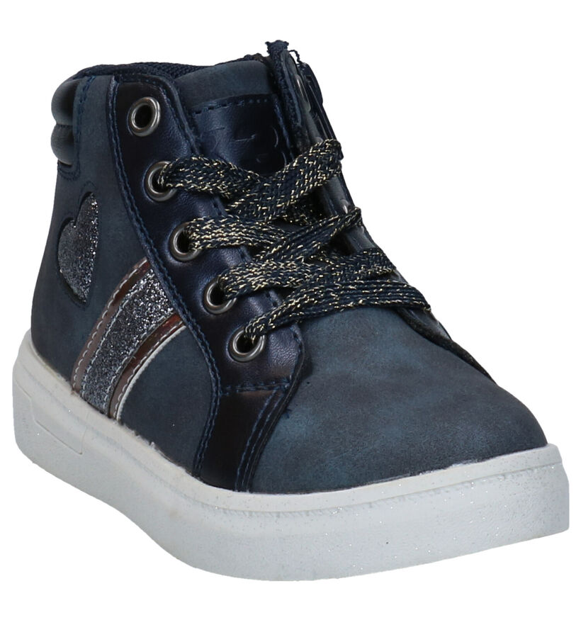 K3 Chaussures hautes en Bleu foncé en simili cuir (280761)